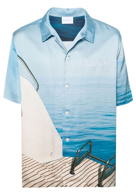 Camicia con stampa grafica in multicolore - uomo BLUE SKY INN | BS2304SH072ADC